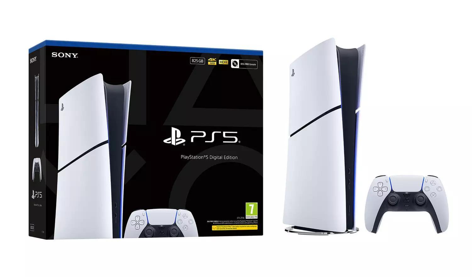 Sony PlayStation 5 Slim Digital (PS5) Console / 2025 EDITION / 825GB STORAGE - (No games included)