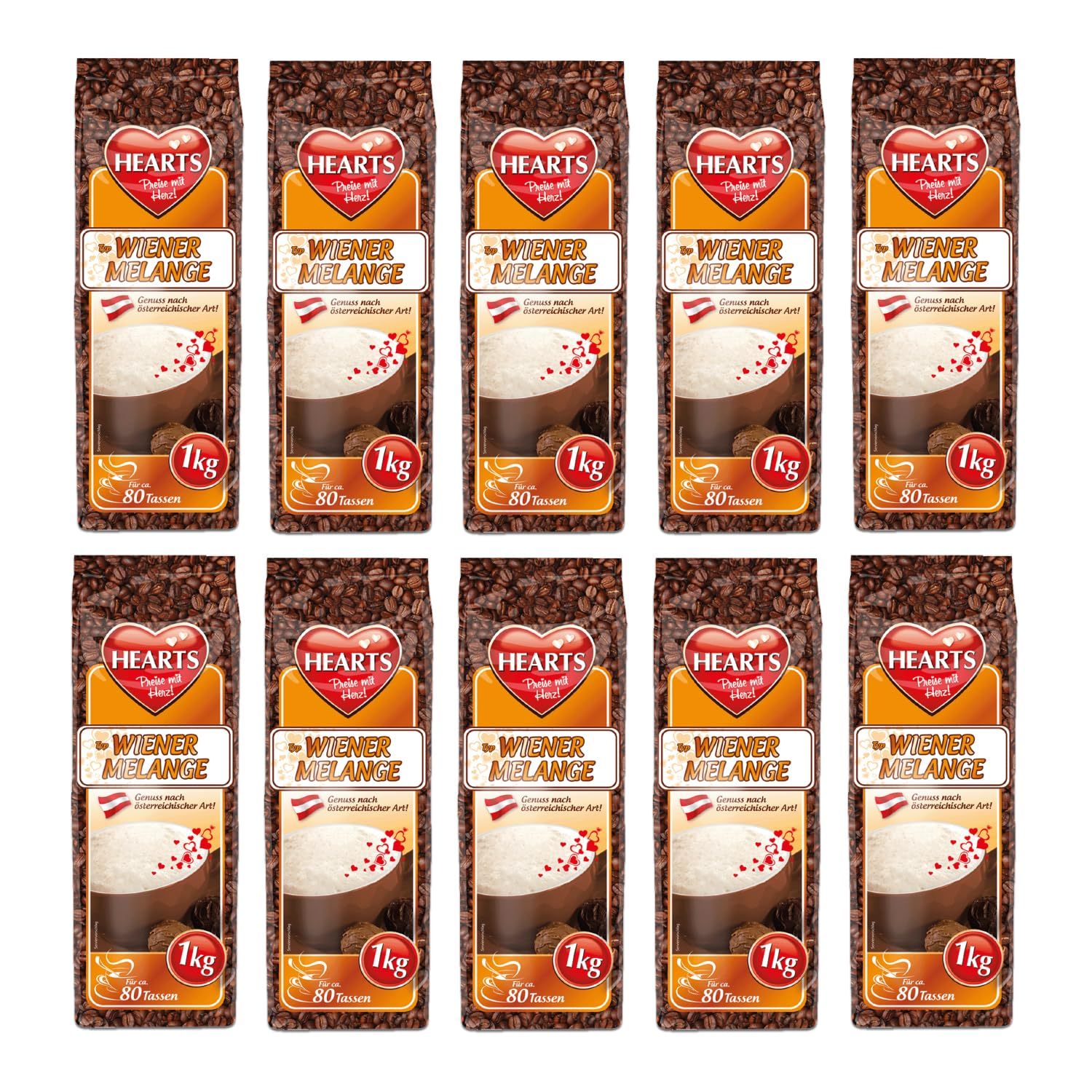 Image of Hearts Cappuccino Wiener Melange 1kg