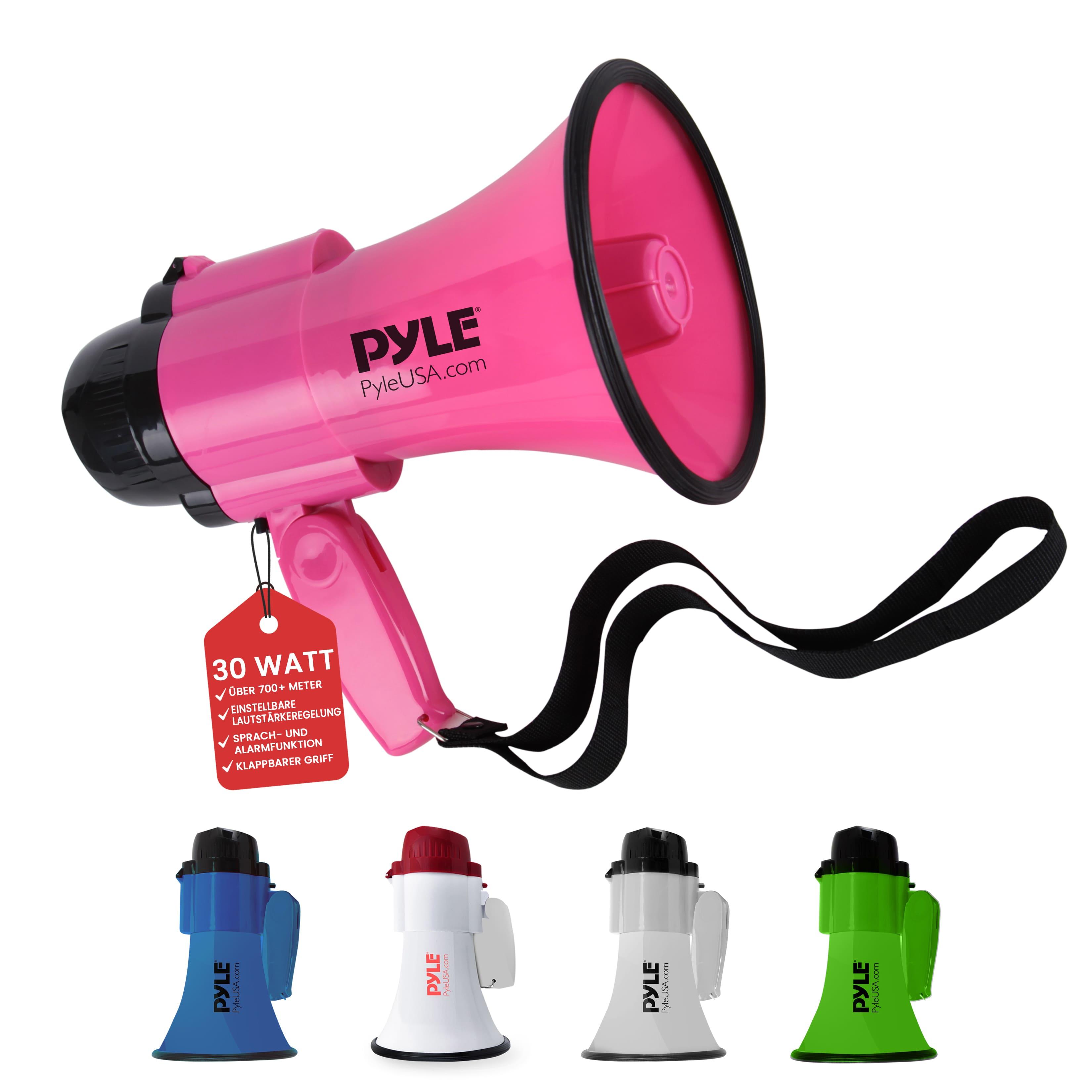 Image of Signal Horn, Megaphone With Siren & Microphone – Megaphone With Siren – Handheld Siren For Air Soccer, As A Soccer Megaphone & Fan Horn For , Megaphones For Kids & Adults 30w Foldable