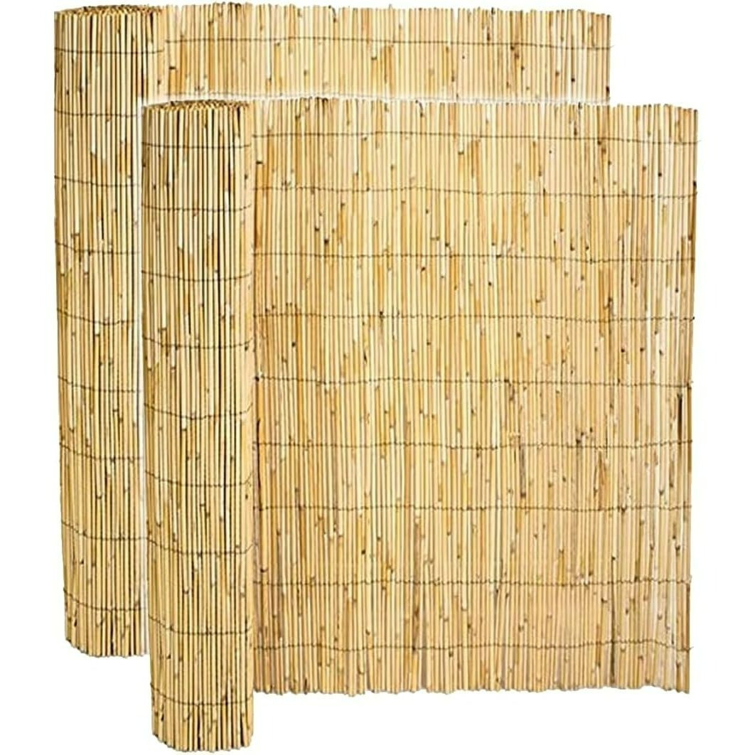 TEMU Lot de 2 en bambou, clôture de jardin, couverture de protection contre et - Longueur 500 x Hauteur 150 cm