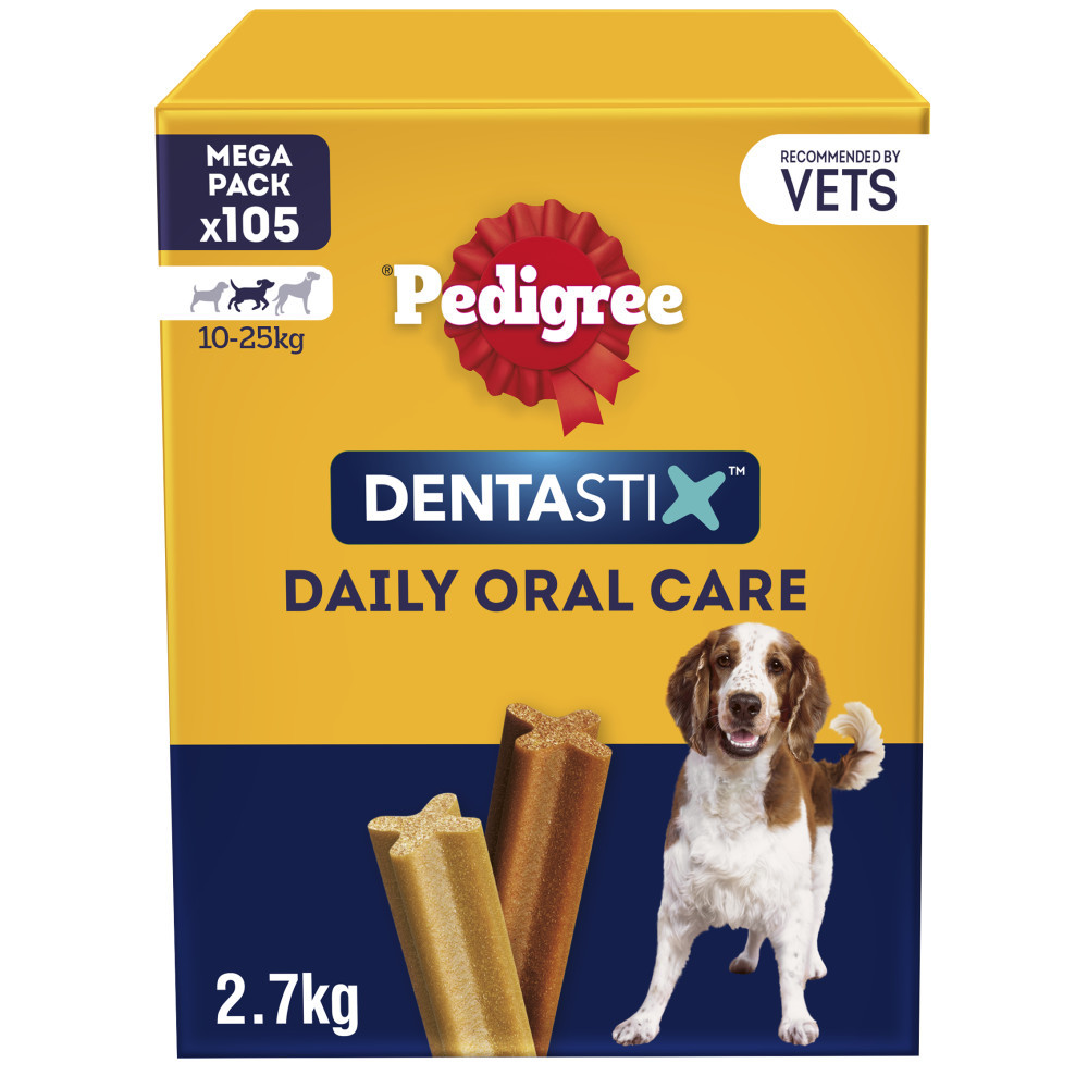 TEMU 105 Pedigree Sticks Dog Treats Medium Dog Chews