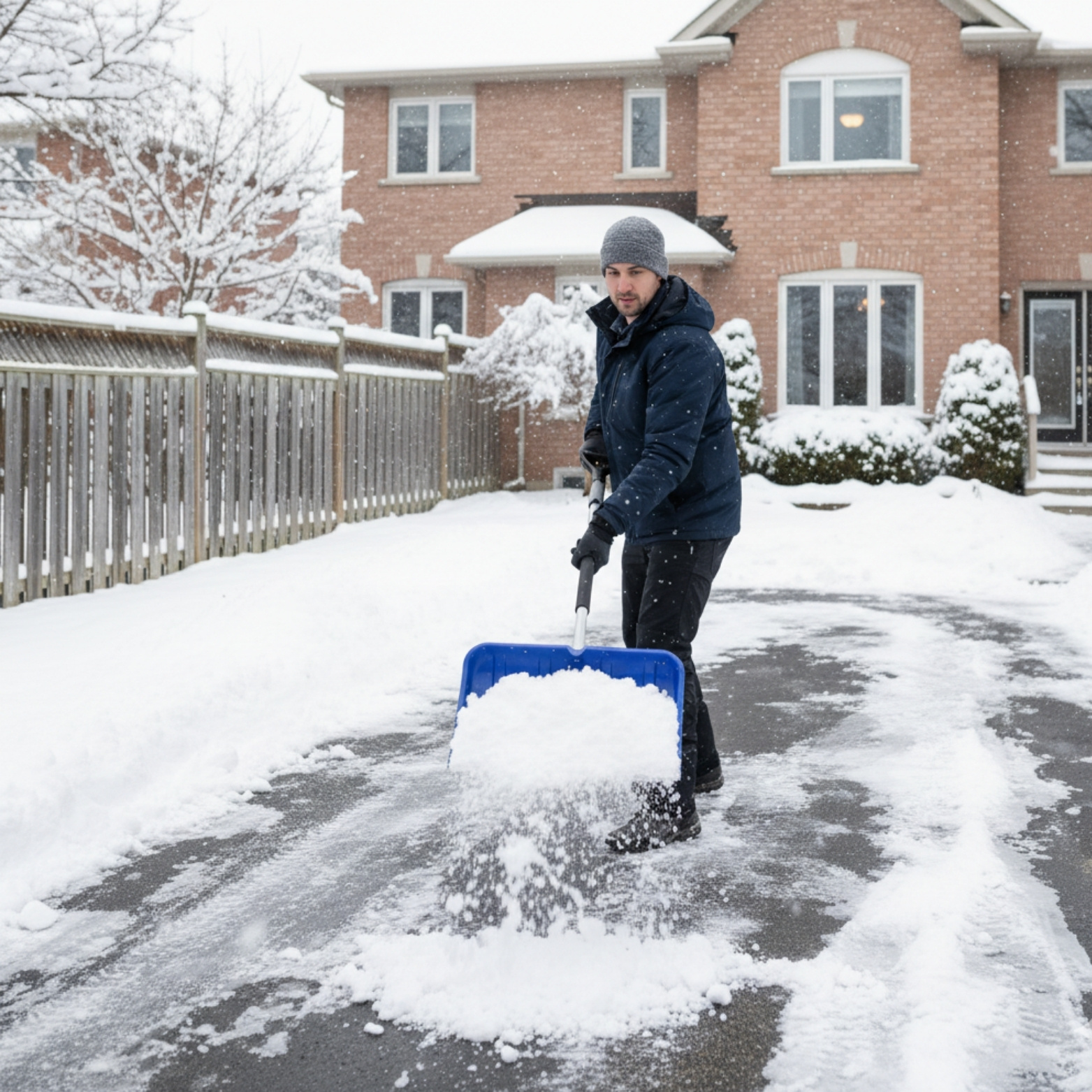 TEMU Telescopic Handle Snow Shovel - Snow Pusher And Snow Remover