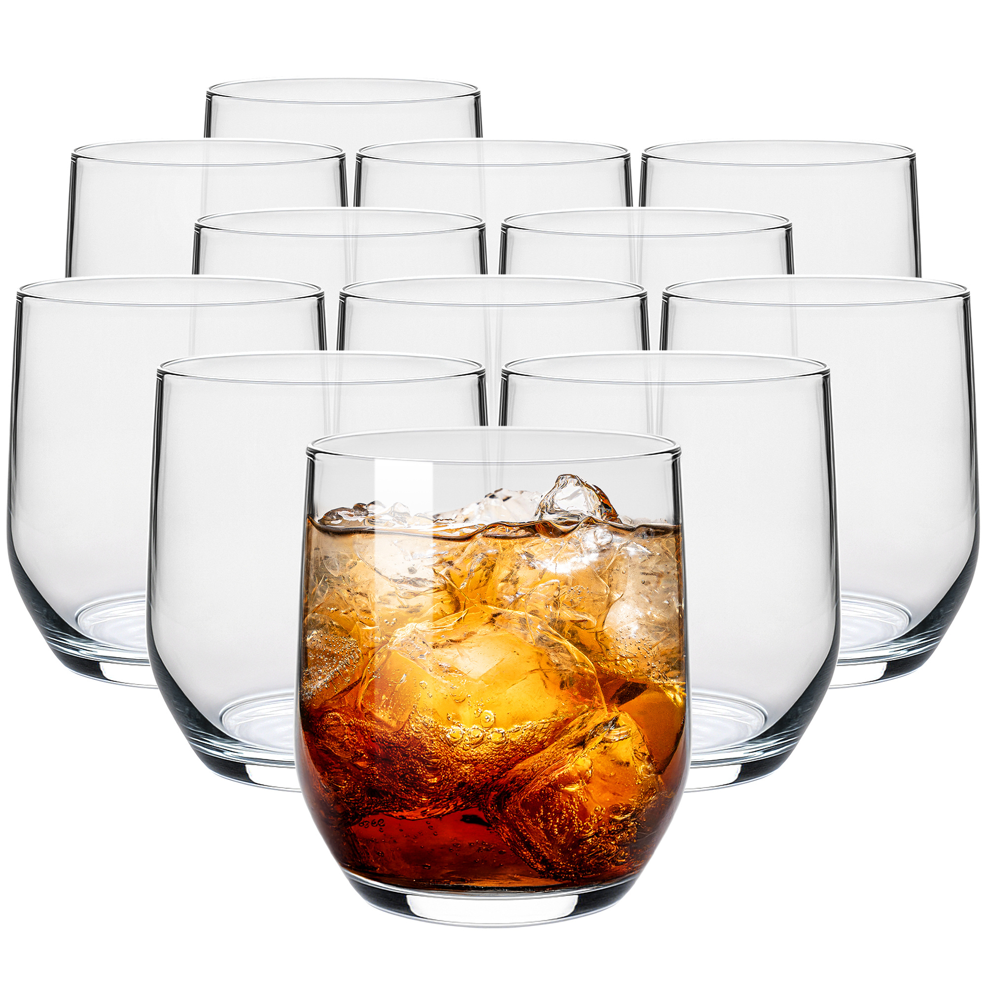 Image of Tumbler Set 6/12pcs (300 Ml) - Crystal & Shatterproof, Dishwasher Safe - Ideal For Water, Juice, And Soft Drinks