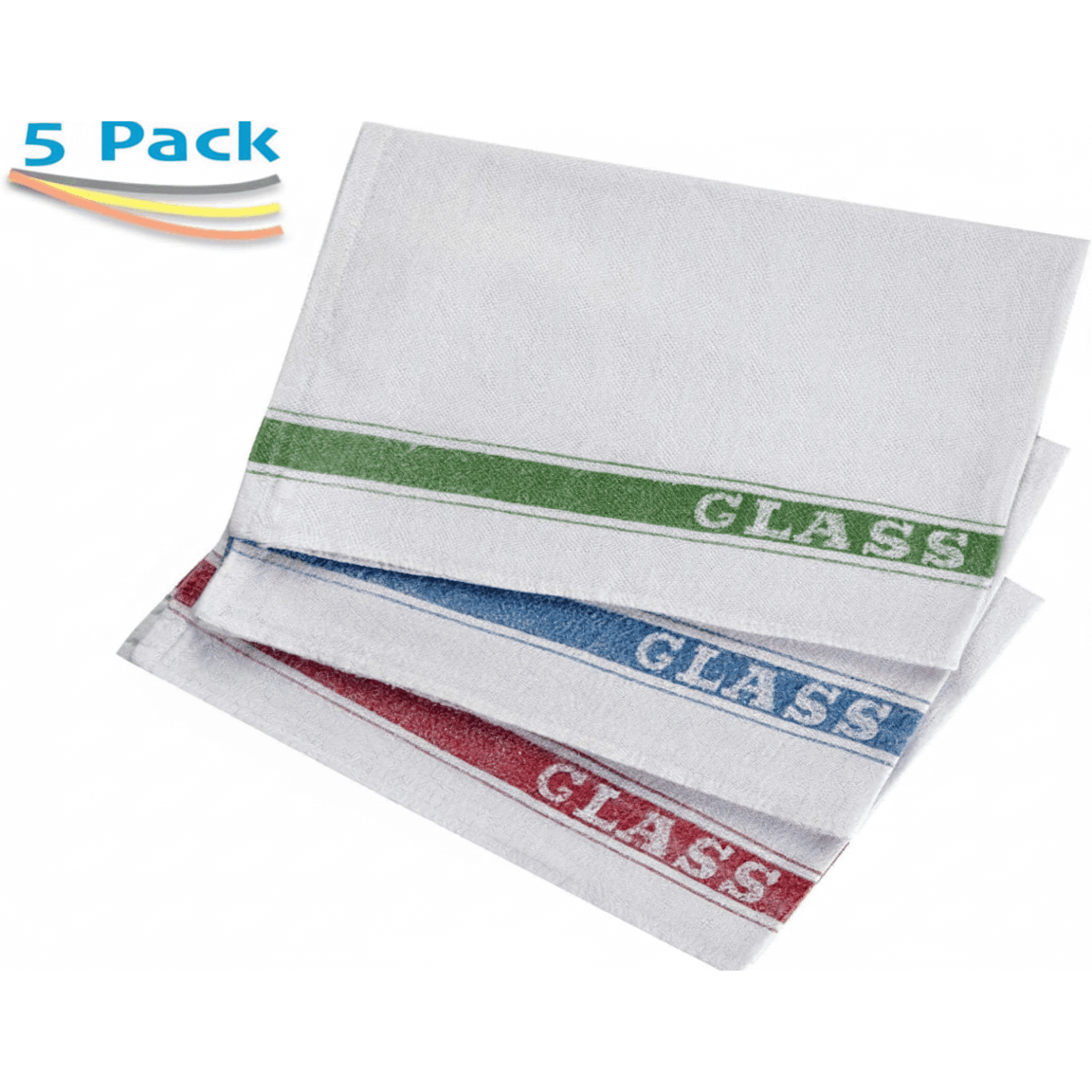 TEMU A & B Traders Printed Glass Cloths Tea Towels 50cm X 75cm Dishcloths Cleaning Lint Free Pack Of 5, Pack Of 10