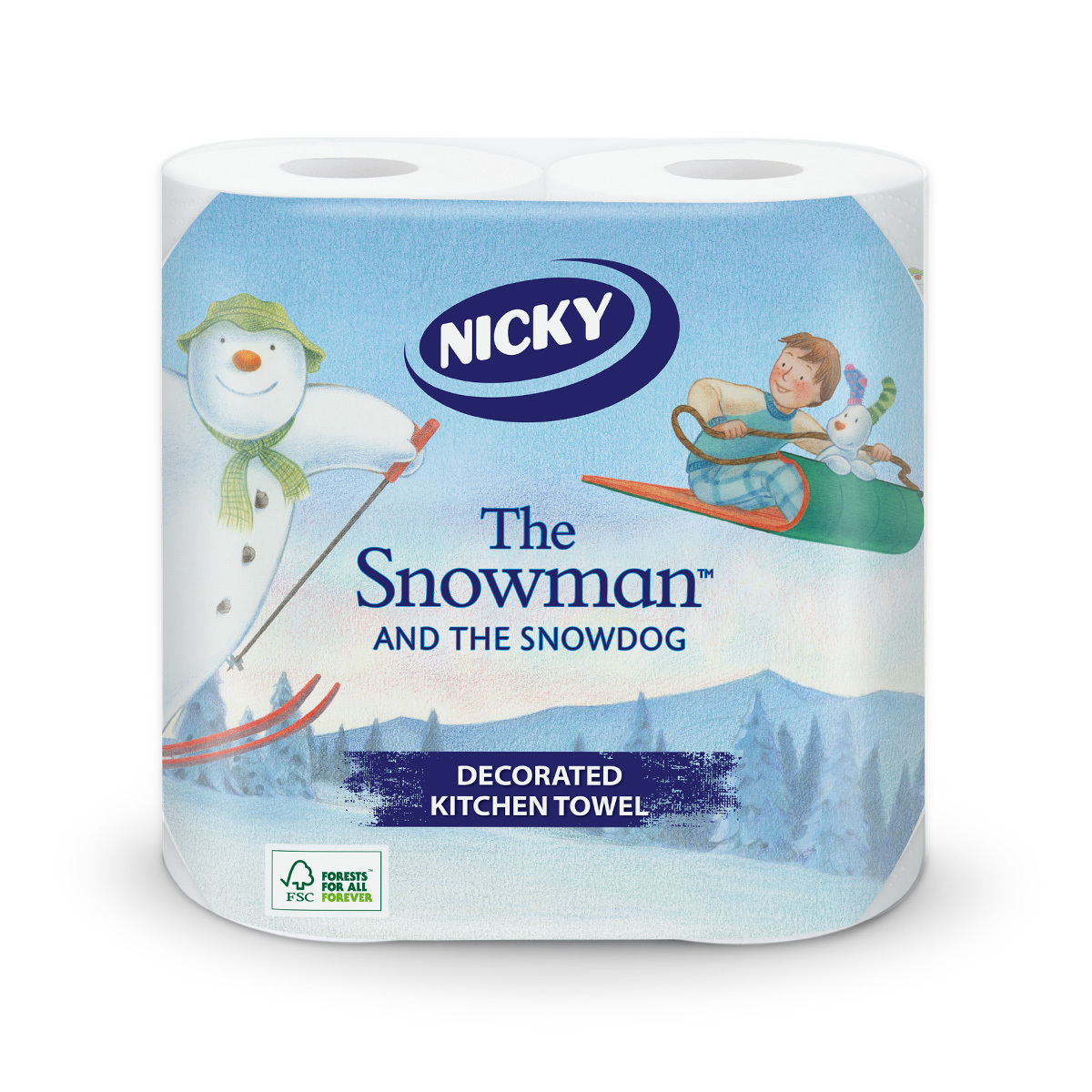 TEMU Nicky And The Decorated Christmas Xmas Kitchen Towels - 2 Rolls