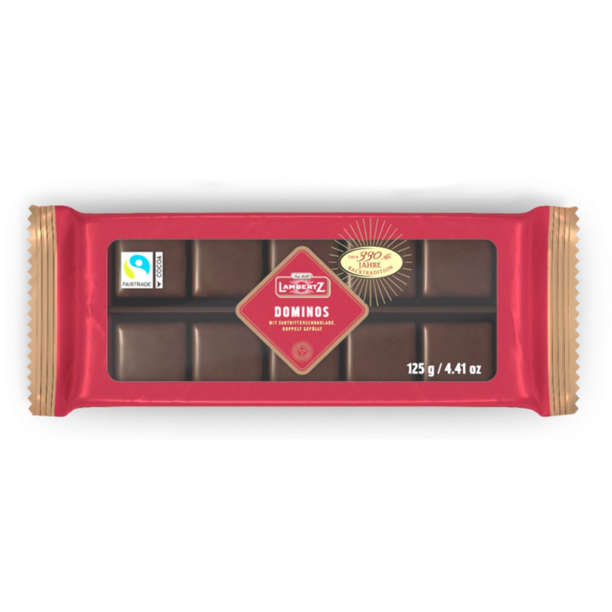 Image of Lambertz Aachener Dominos Dark Milk Chocolate 125g