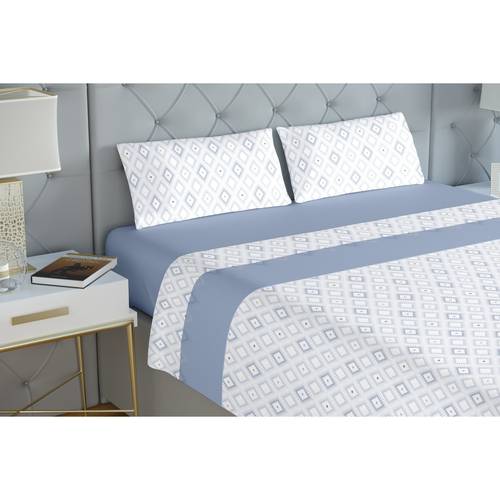 juego de ropa de cama king size de 4 piezas – sábana ajustable, sábana y 2 fundas de almohada – 100% poliéster, disponibles