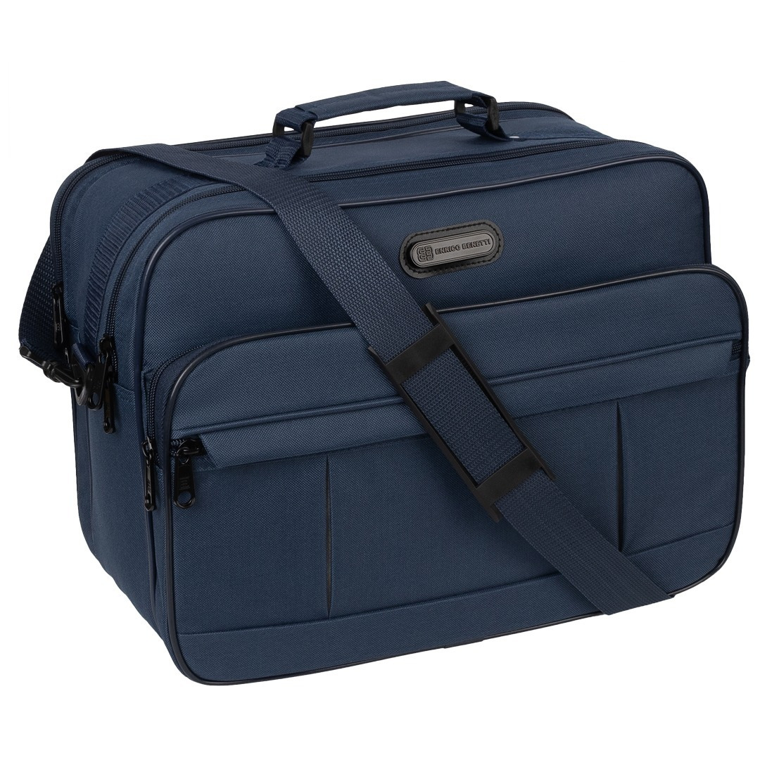 E-shop Tasche Arbeitstasche Umhängetasche Herrentasche XXL Querformat Blau