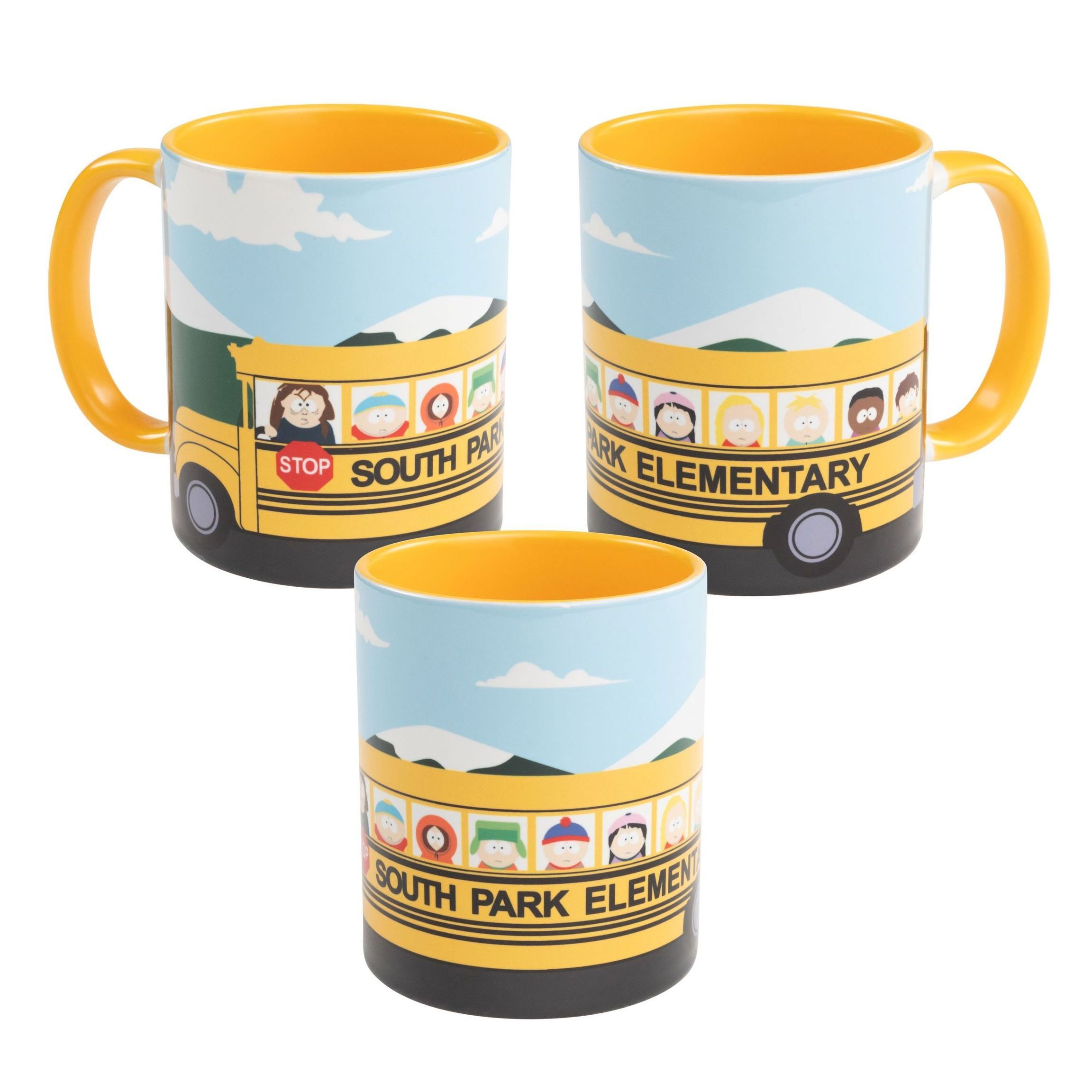 South Park Mug - Elementary School Bus Coffee Mug Ceramic Yellow 320 Ml