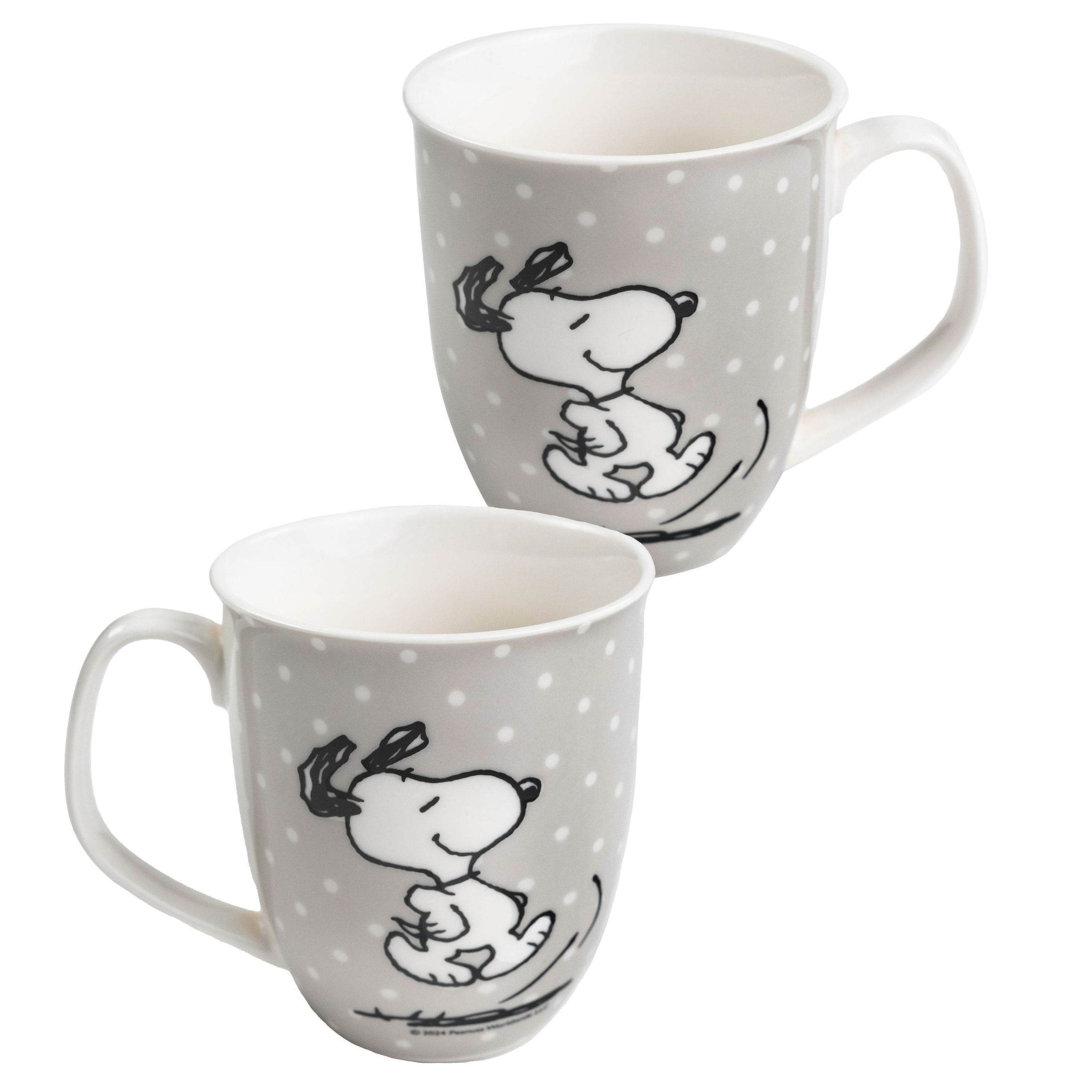 The Cup - Coffee Mug Cup Ceramic Gray With Dots 280 Ml