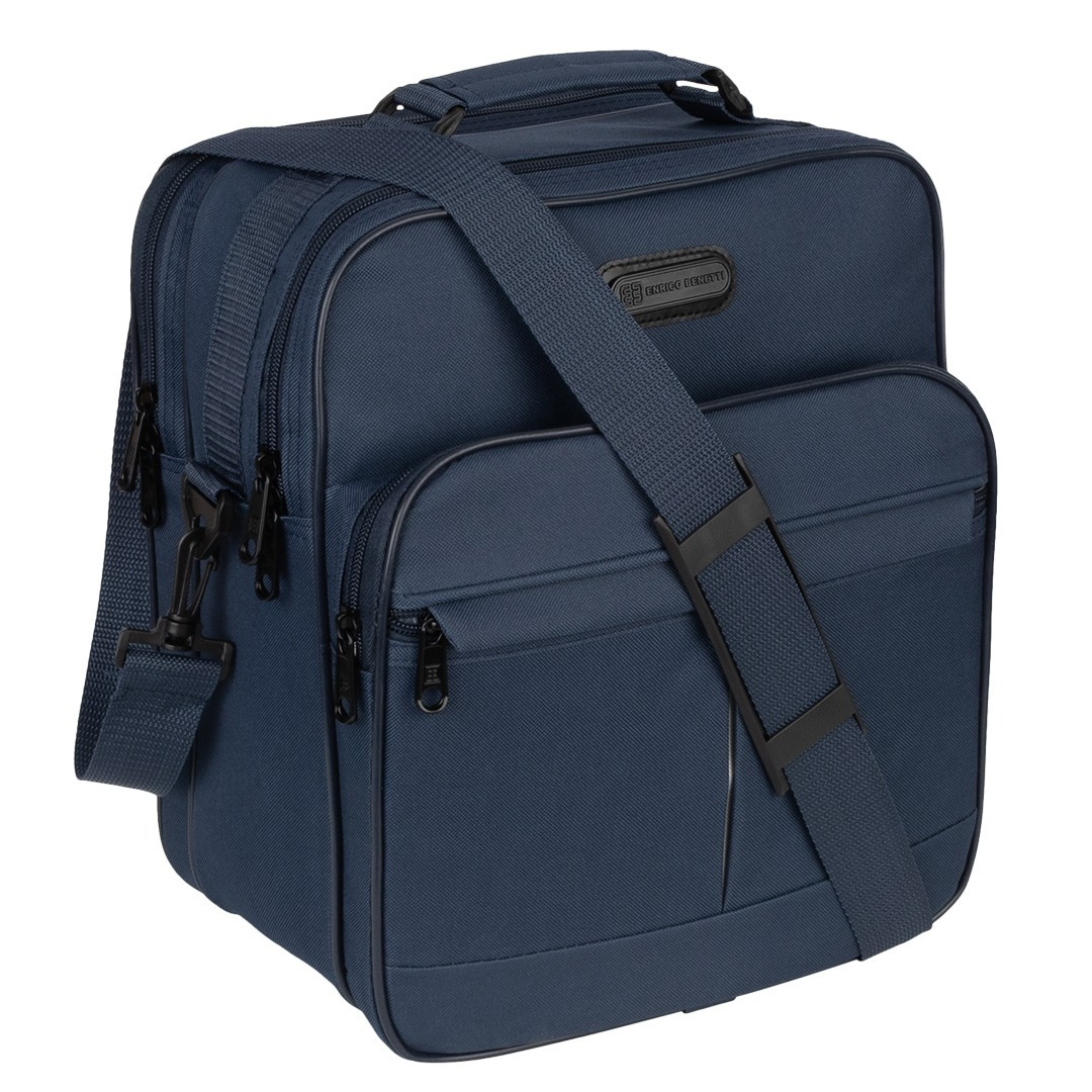 E-shop Tasche Arbeitstasche Umhängetasche Herrentasche XXL Hochformat Blau