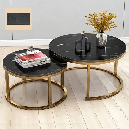 nesting coffee tables set of 2 round stacking sofa side tables for living room