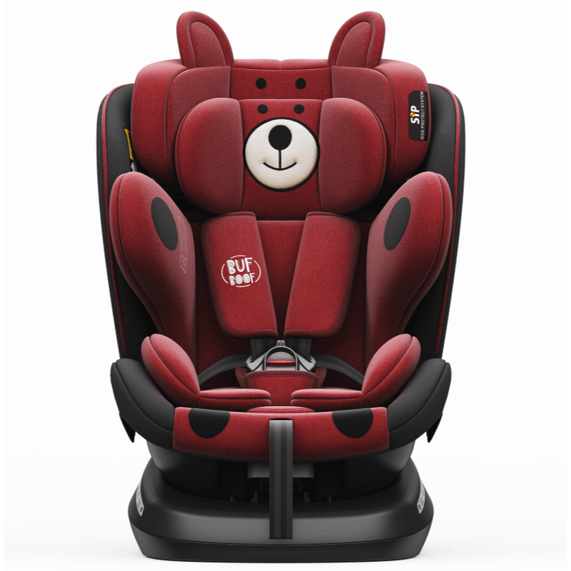 TWT Plus iSize Buf Boof UrsPurple Dječja sjedalica s ISOFIX-om, 360° rotirajuća, gornji pričvrsni remen, 0-36 kg, 40-150 cm