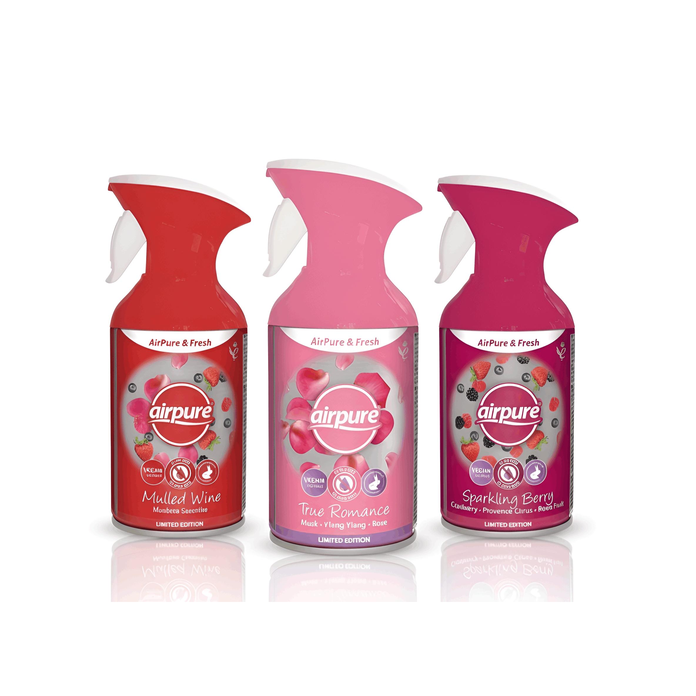 TEMU 3pcs Air Freshener Mixed For Room, Bath Room With Cinnamon , Raspberry And Fragrances
