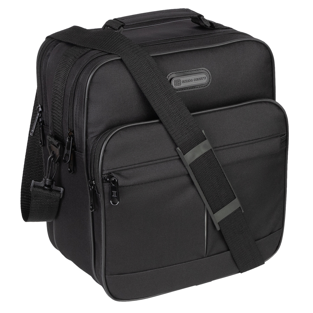 E-shop Tasche Arbeitstasche Umhängetasche Herrentasche XXL Hochformat Schwarz