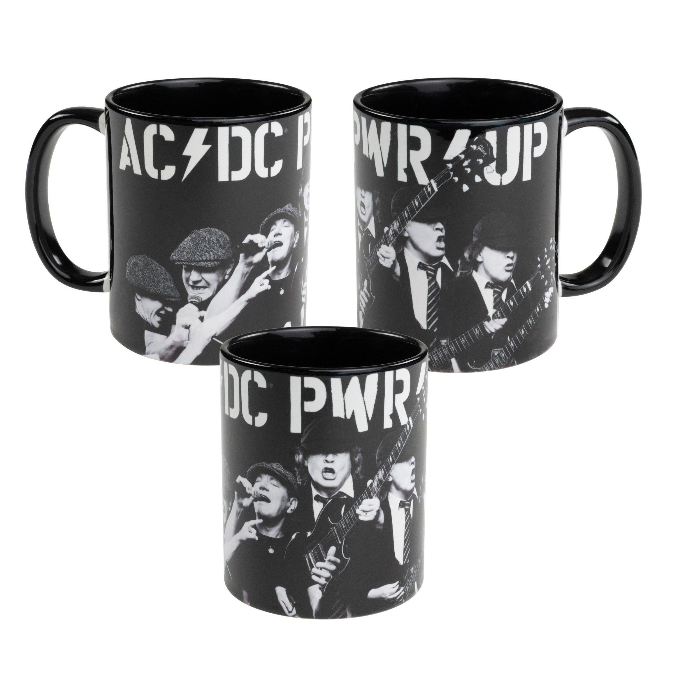 Ac/ Pwr/up Coffee Mug - Black Ceramic Coffee Cup, 320 Ml