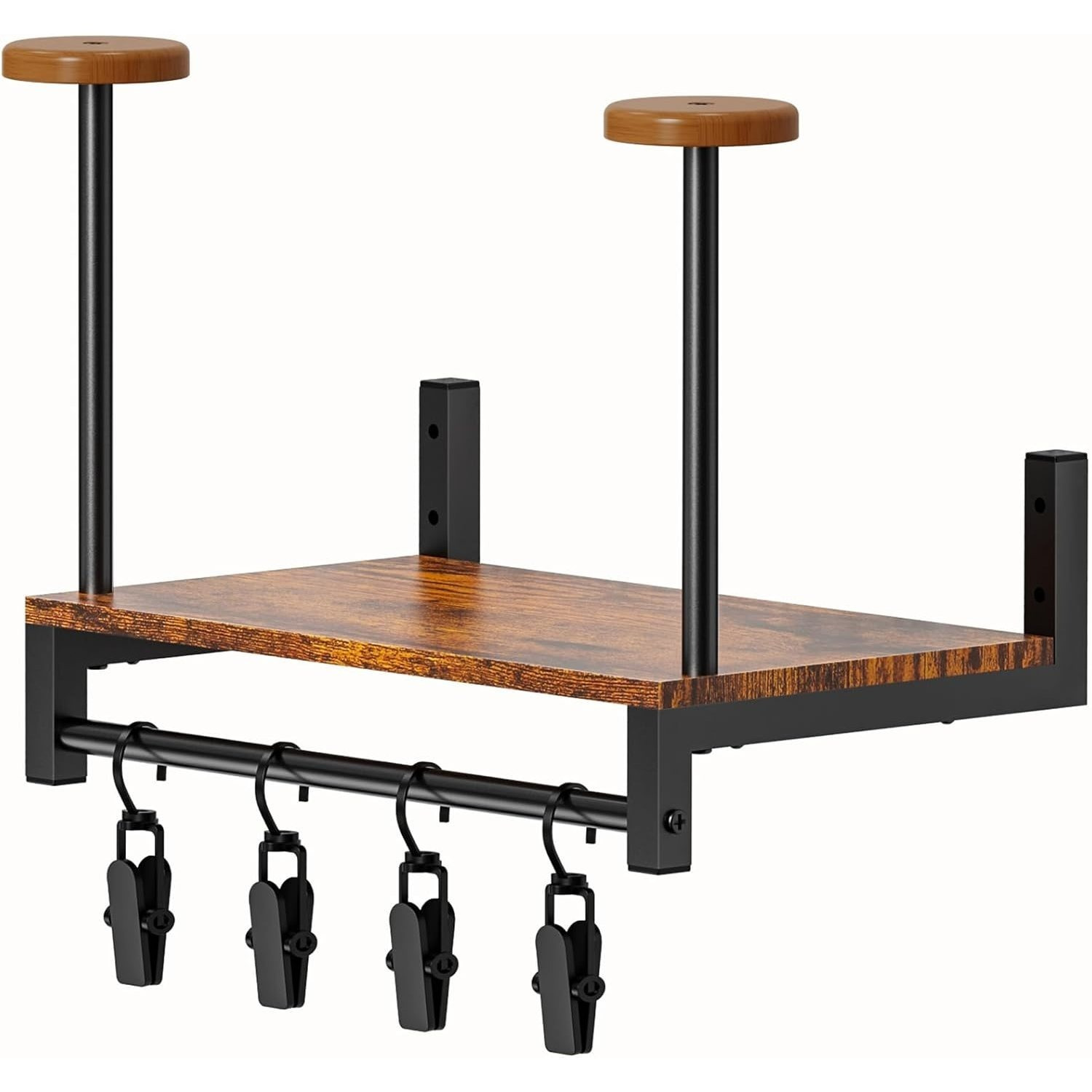 TEMU Motorcycle Helmet Holder Wall Mount, Helmet Organizer Rack With Hooks And 4 Glove Clips, Baseball Headgear Plate Rack Display Organizer, Helmet