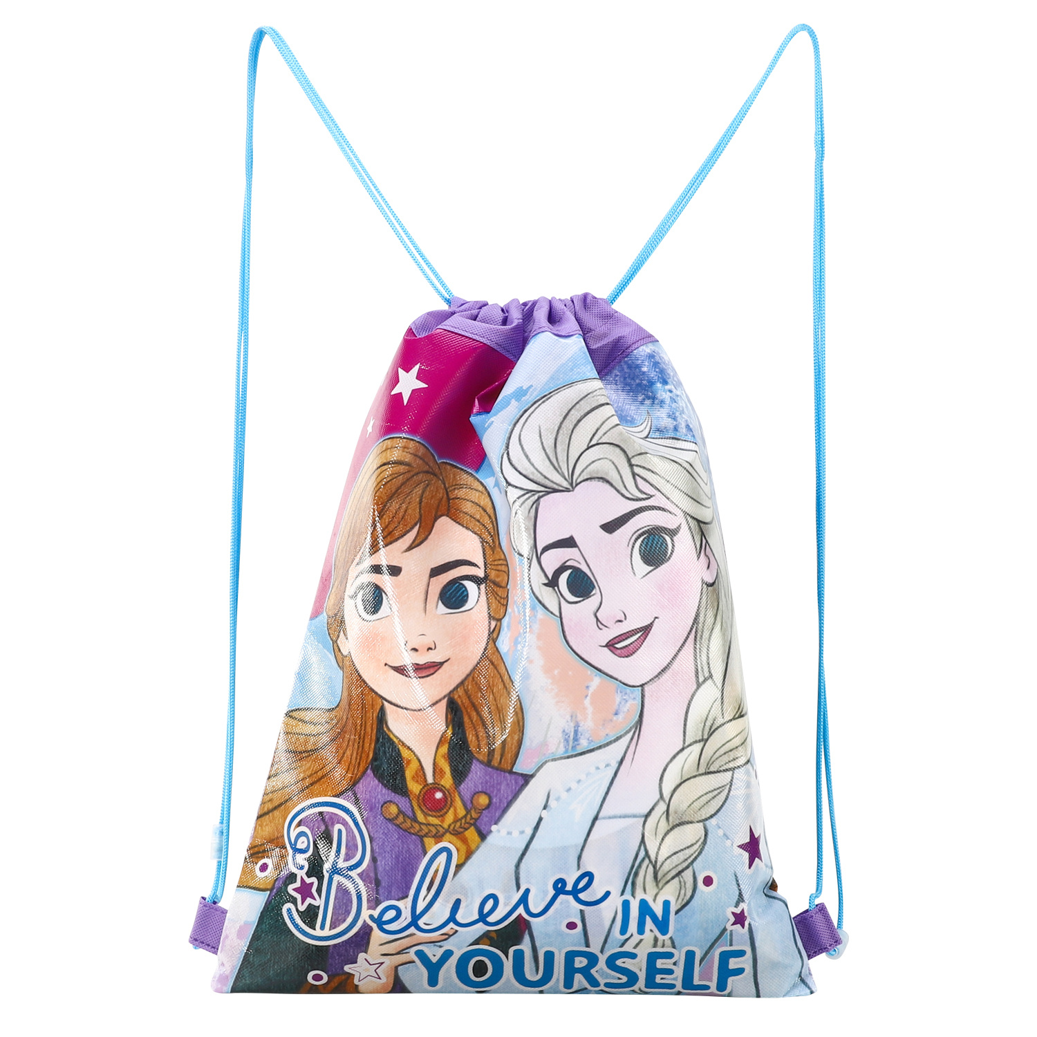 TEMU Frozen Kids Drawstring Pe Swimming Football Gym School Bag Lightweight - Ideal Christmas Gift For Kids