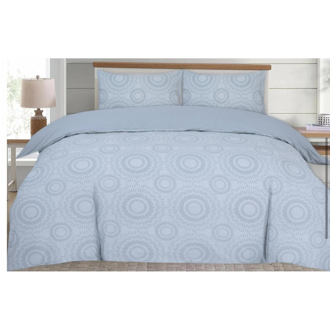 TEMU 100% Cotton 300 Printed Single Complete Set – Premium Bed Linen With Duvet Cover & Pillowcase