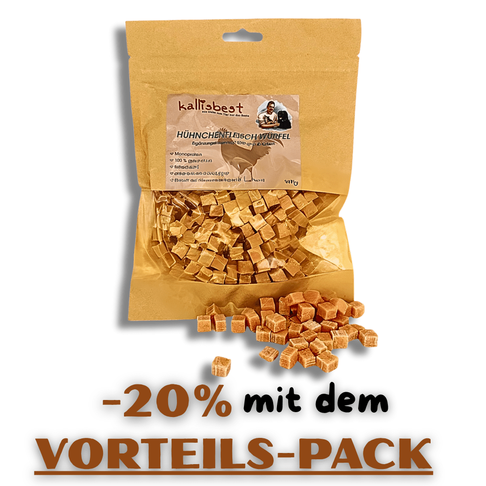 Image of Chicken Meat Cubes, Grain-free For , In Sizes, Gently Dried, Monoprotein, As A Treat/training Reward, Chemical Additives, Kallisbest Admin Gmbh