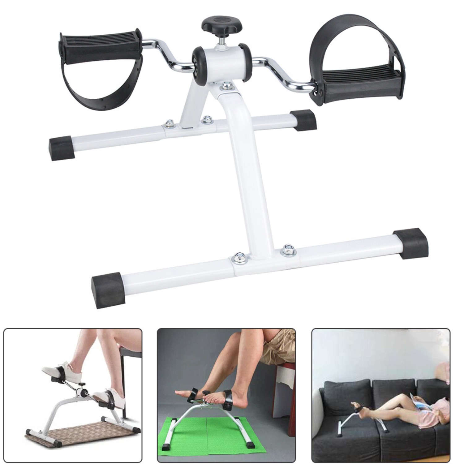Mini Pedal Trainer With Adjustable Resistance, Bicycle Pedal Trainer, Quiet, For Training Legs And In A Home