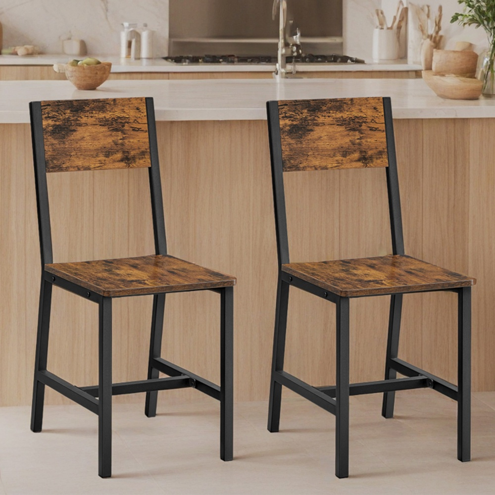 Dining Room Chairs, 2pcs Set, Metal Frame, Kitchen Chairs, For Dining Room, Living Room, Kitchen