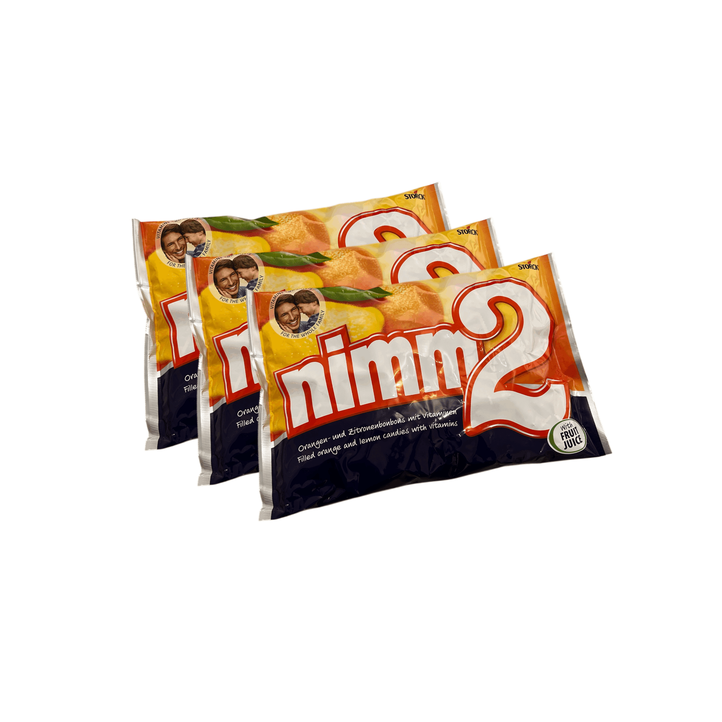 Nimm2 1000g Fruit Gummies, Sweet Candy, Filled Fruit Gummies With Vitamins
