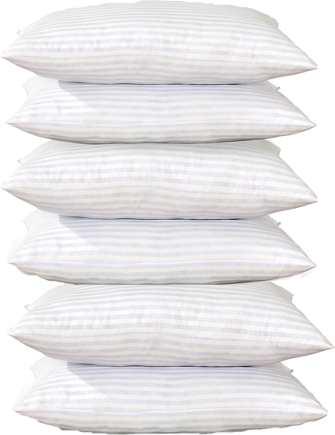 ELAFY 2 BHS Stripe Pillows – Luxury Soft & Smooth Bed Pillows | Breathable, Lightweight & Durable | Wrinkle Resistant, Easy Care & Elegant Stripe Finish | Perfect for Home, Guest Room & Hotel Bedding