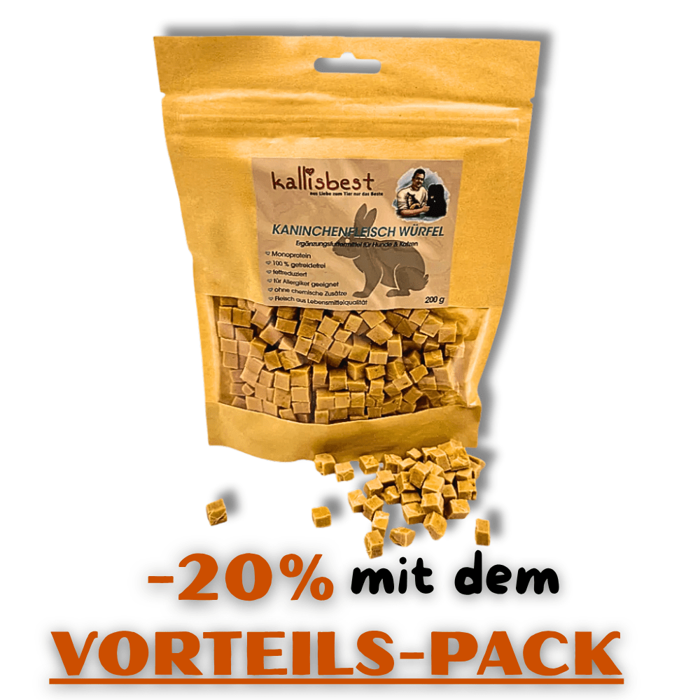 TEMU Rabbit Meat Cubes, Grain-free For , Sizes, Gently Dried, Monoprotein, As Treats/training Rewards, Chemical Additives, , Kallisbest - Of Animals,