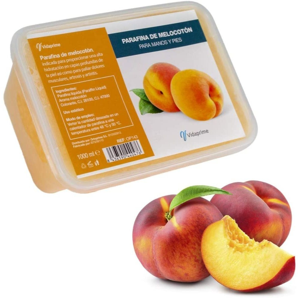 TEMU Antioxidante para Manos y Pies 1000 ml Escancia Melocotón - Ideal para Tratamientos de Belleza, Anti Resequedad, de Elasticidad, Deshidratación,