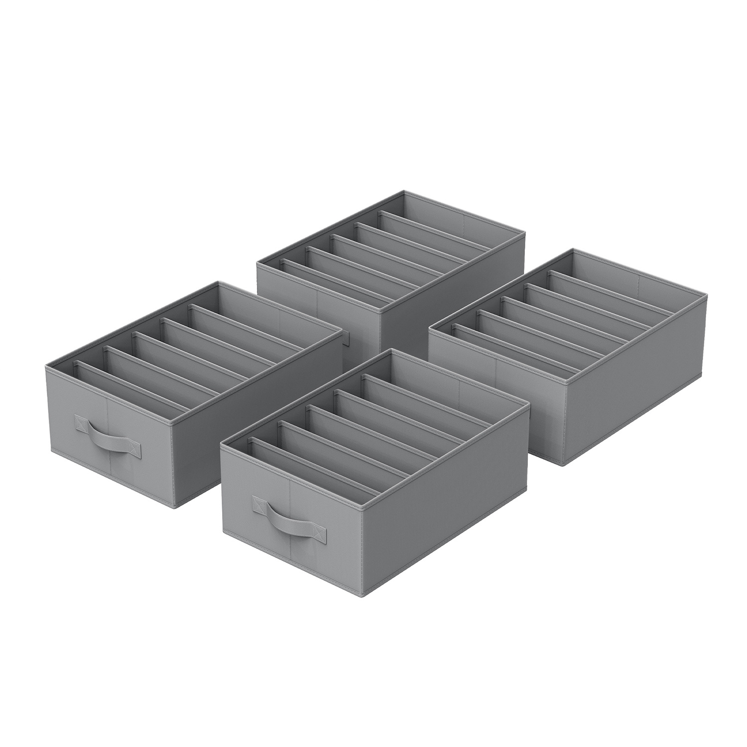 Closet Organizer, 4-piece Set, Foldable Drawer Organizer With 6 Compartments