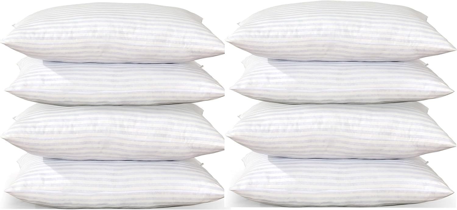 ELAFY 2 BHS Stripe Pillows – Luxury Soft & Smooth Bed Pillows | Breathable, Lightweight & Durable | Wrinkle Resistant, Easy Care & Elegant Stripe Finish | Perfect for Home, Guest Room & Hotel Bedding