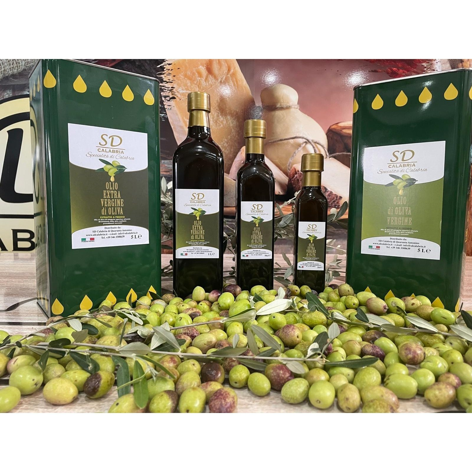 Extra Virgin Olive Oil From Calabria 1 Liter In A Can, Milling 2025/2026