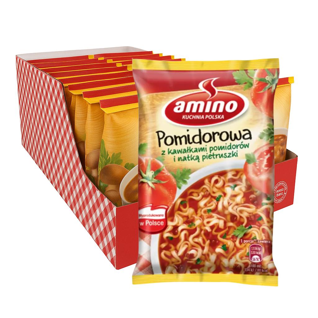 Amino Pomidorowa - Polish Tomato Soup Instant Noodles 61g X 22pcs