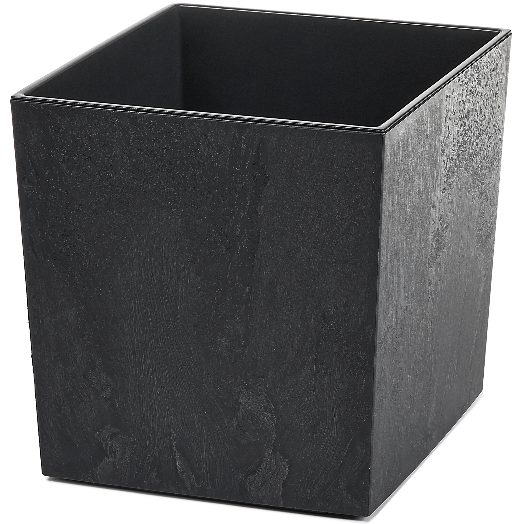 Image of Elegant Xl Flower Pot With Insert 40x40x40 Cm - In Black Or Gray - High-quality Planter In Modern Concrete Look, Uv-resistant, Weatherproof & Shape-stable - Design For Garden, Terrace & Balcony -