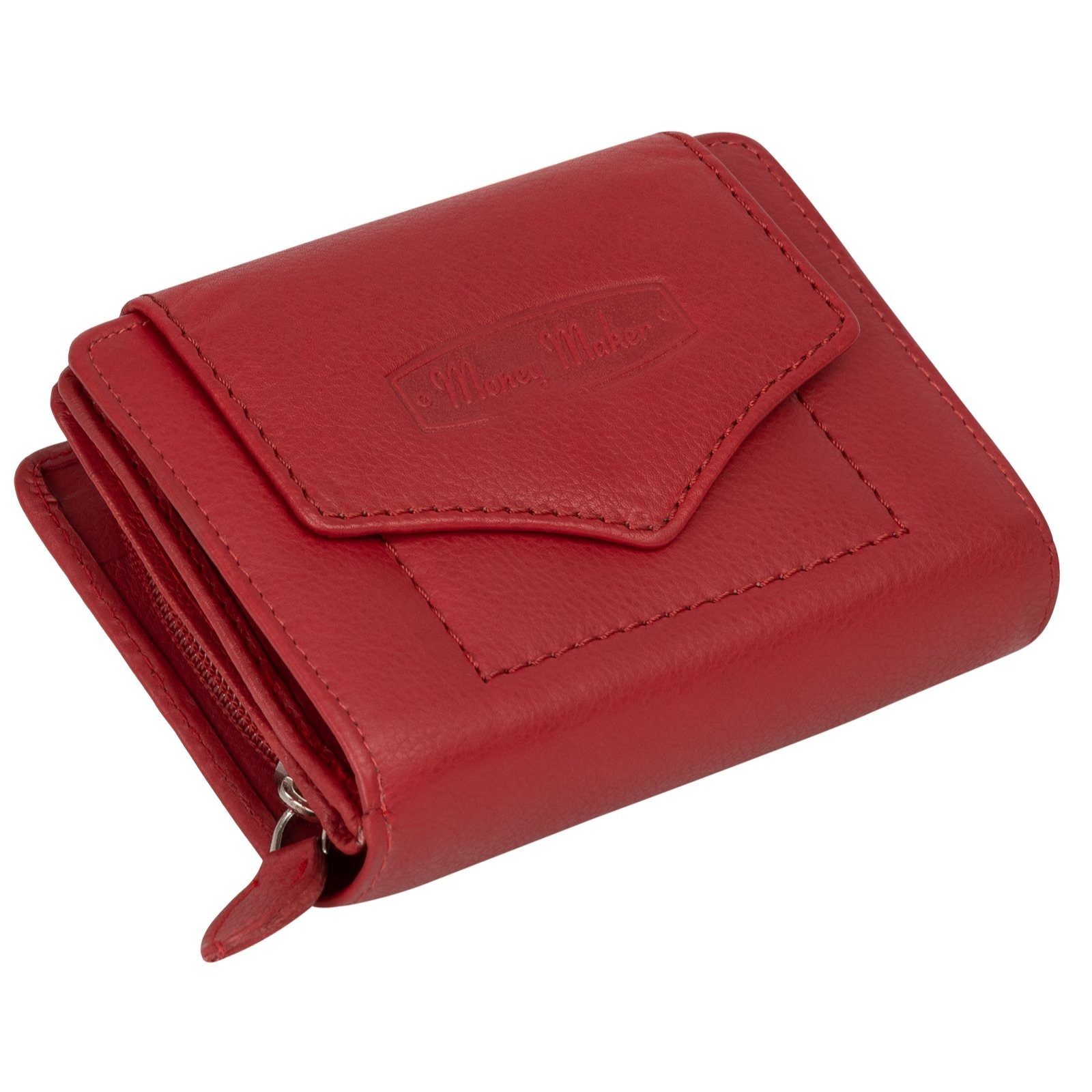 Women's Wallet Rfid Leather Wallet Long Format Women's Wallet Real Leather Red