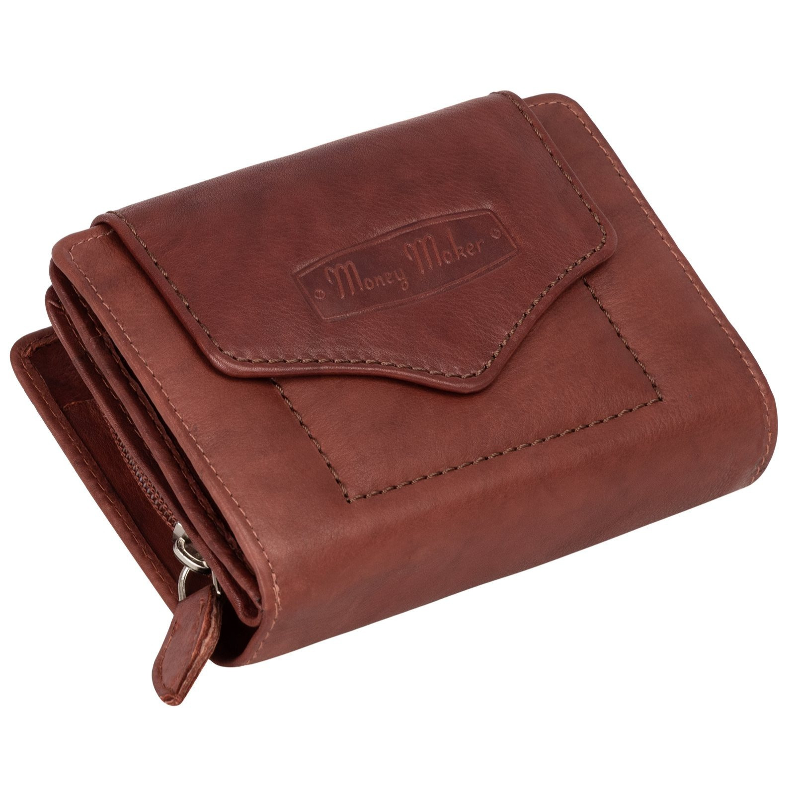 Women's Wallet Rfid Wallet Long Format Women's Purse Real Leather Brown
