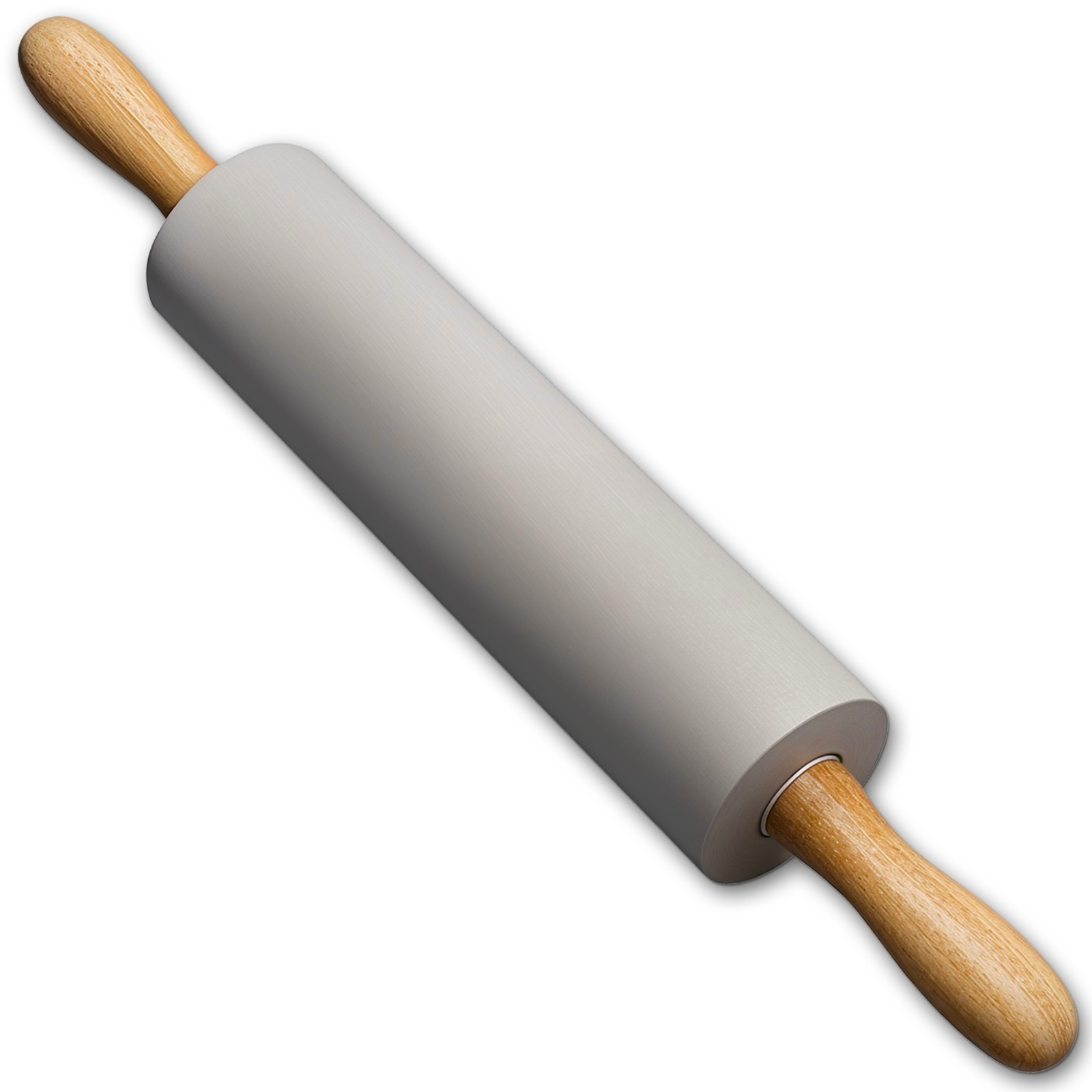 E-shop Kuketo - Silikon Küchen-Rollstab 38 cm - Antihaft-Rollstab für Pizza, Knödel und Gebäck - Silikon-Rollstab mit Holzgriffen - Back- und