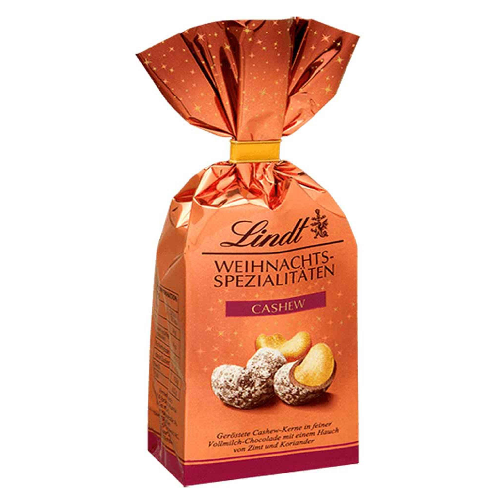 Image of Lindt Cashew Kernels Full Milk Chocolate Christmas Specialties 100g