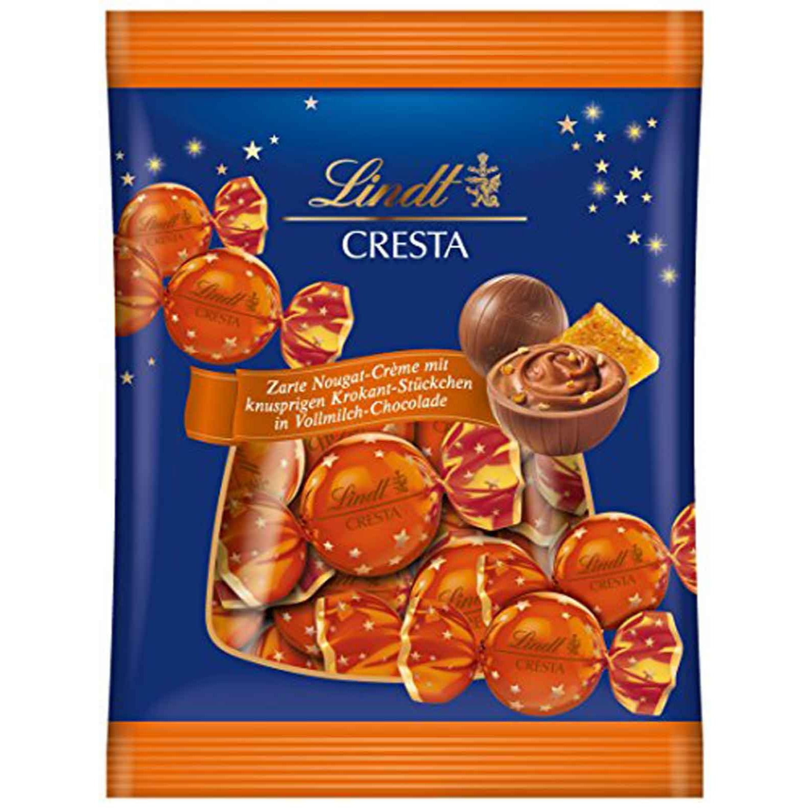 Image of Lindt Cresta Balls Made Of Whole Milk Chocolate And Crunchy Bits 101g 4-pack