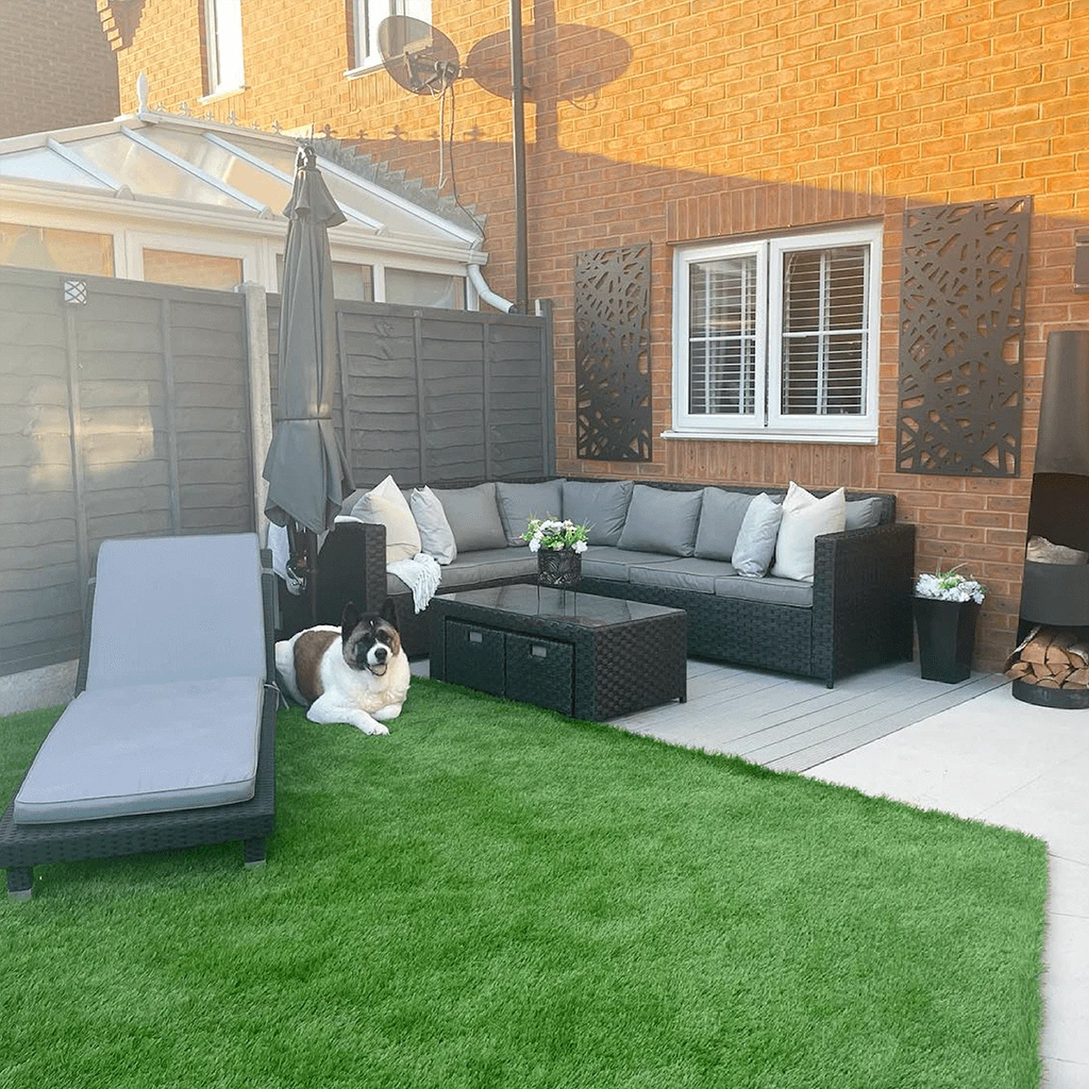 High Density Artificial Grass Turf Mat, 30mm Pile Height