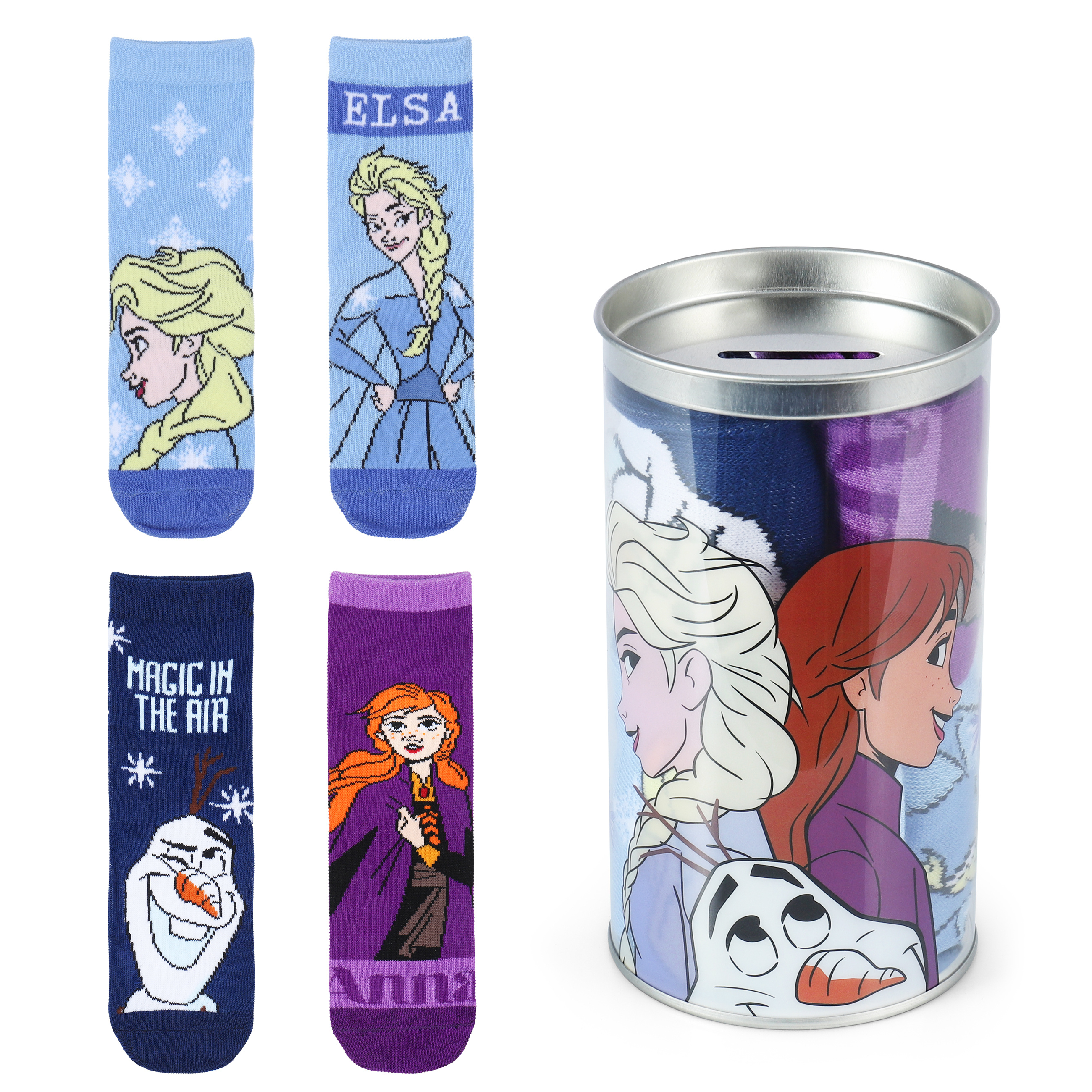 Image of Frozen 2, Girls' Socks, Hosiery 4-pack