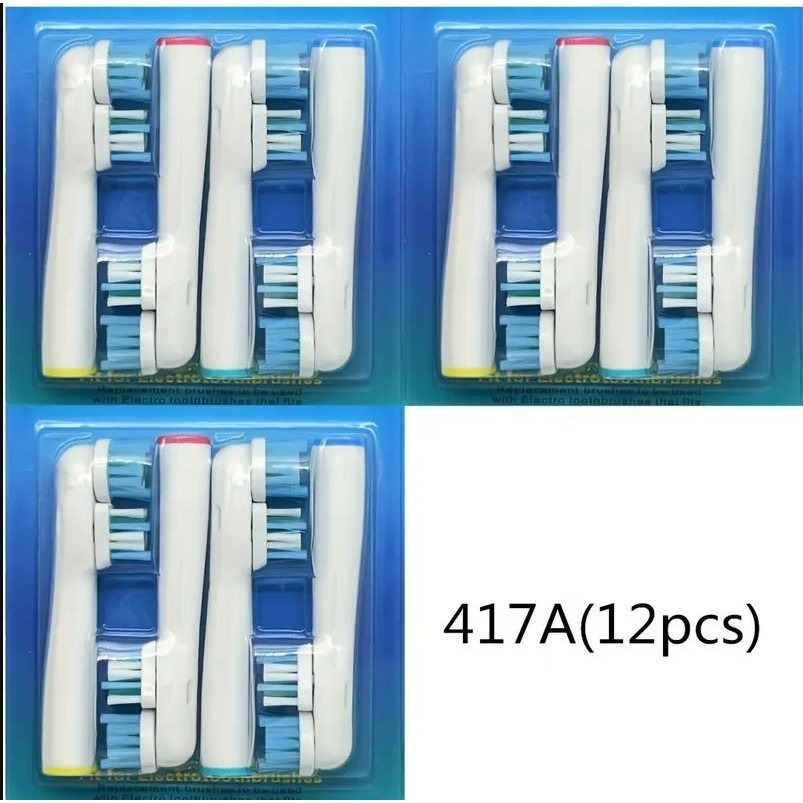 Image of 12/20pcs Replacement Brush Compatible With Oral-b Electric Toothbrushes, Fast Shipping