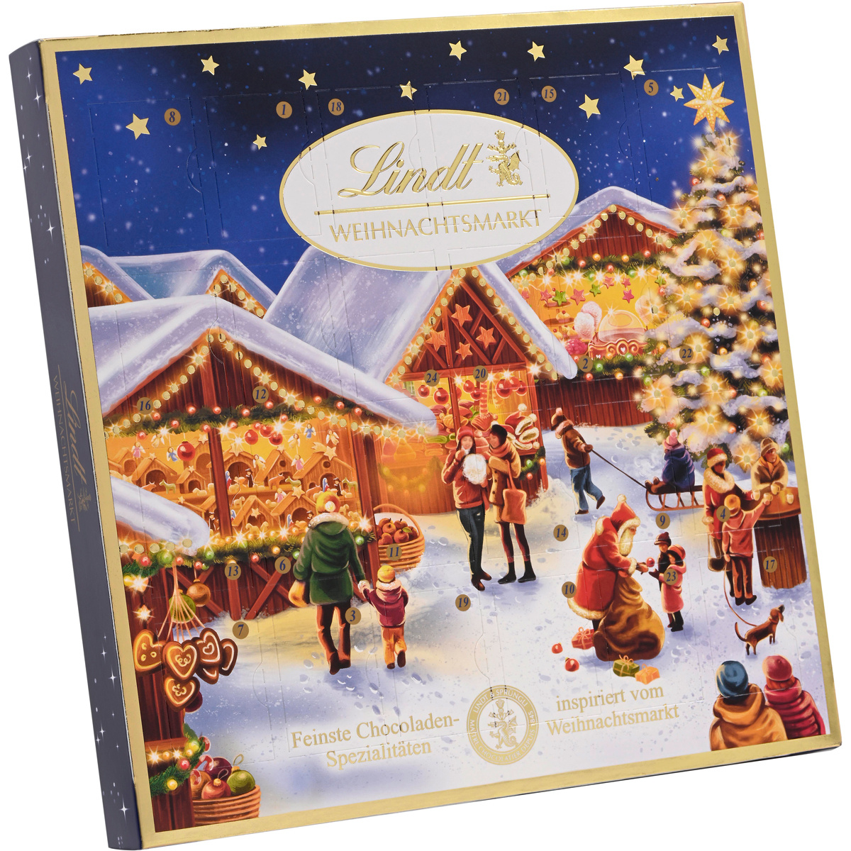 Image of Lindt Christmas Market Table Calendar Mixture Of Balls 115g