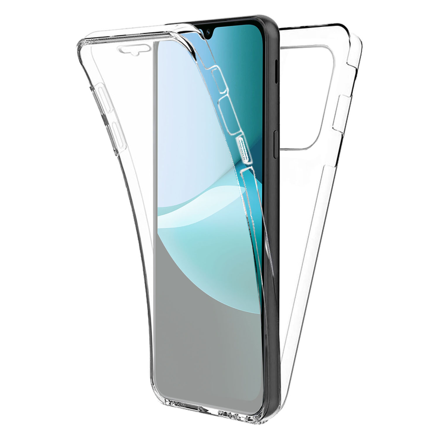 TEMU compatible con Xiaomi Redmi 15C Carcasa Grados Cara Cobertura Total, 2 Piezas que encajan, 1 Pieza Delantera + 1 Pieza Trasera, Protección