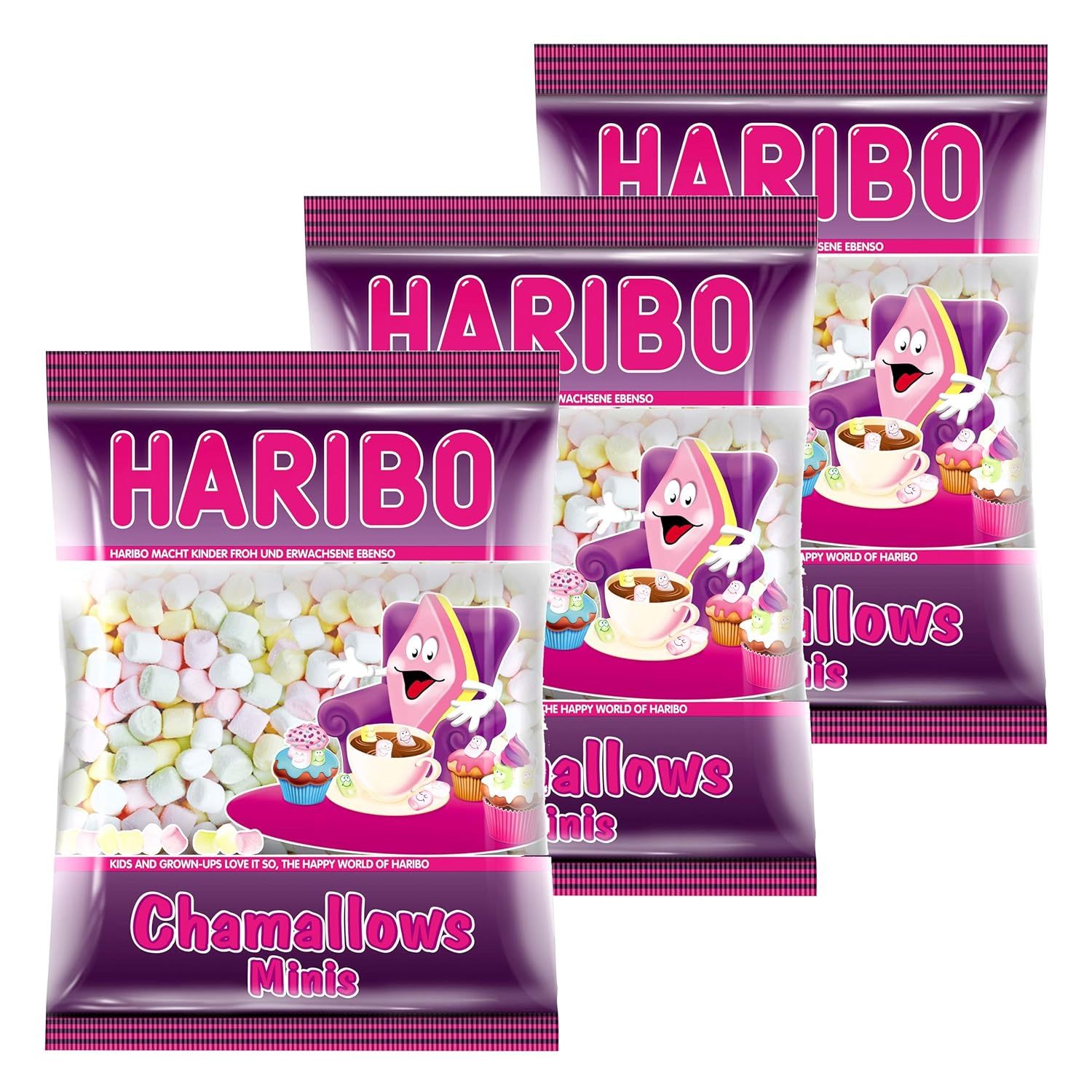 E-shop Haribo Chamallows Minis, 3er Set, Schaumzucker, Marshmallows, Mausespeck 3 x 200g