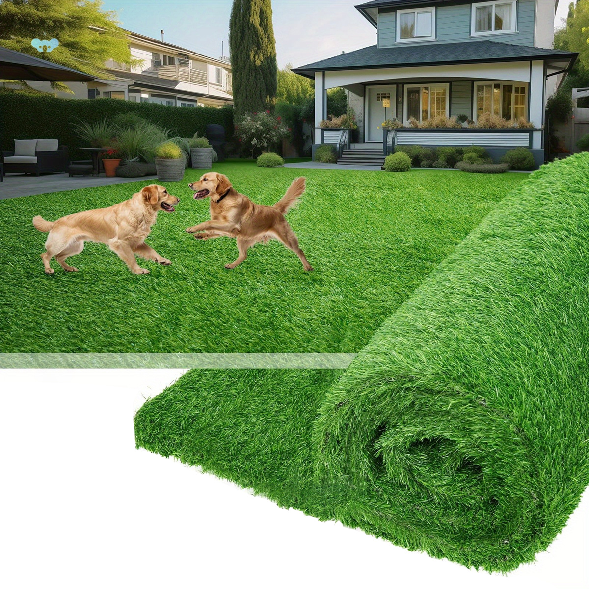 High Density Artificial Grass Turf Mat, 30mm Pile Height