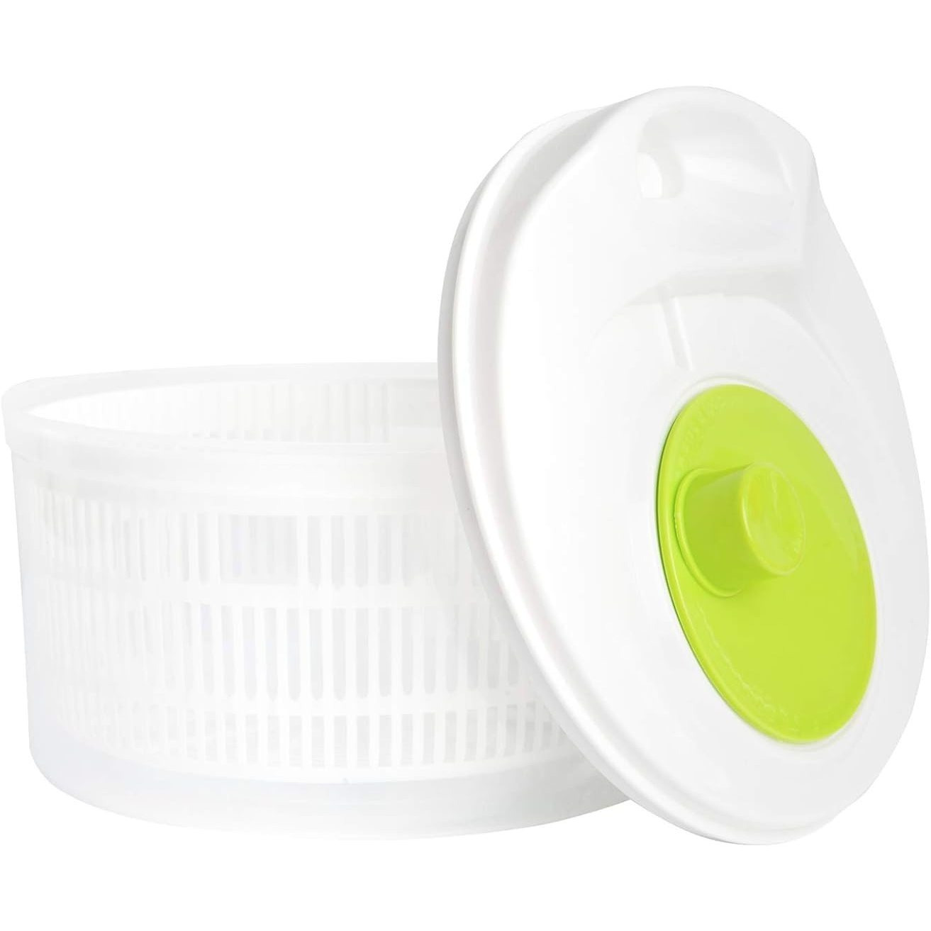 TEMU Large Salad Spinner 5l Leaf Dryer, Vegetable Washer & Fruit Drainer Bowl – Kitchen Accessories Gift For , Easy Drying Lettuce Veg , Christmas