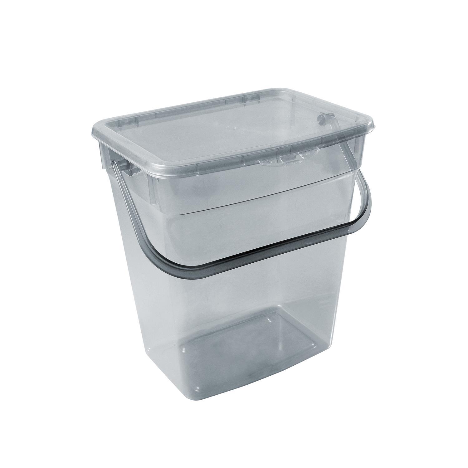 Powder Container Plast Team 10l Transparent Gray