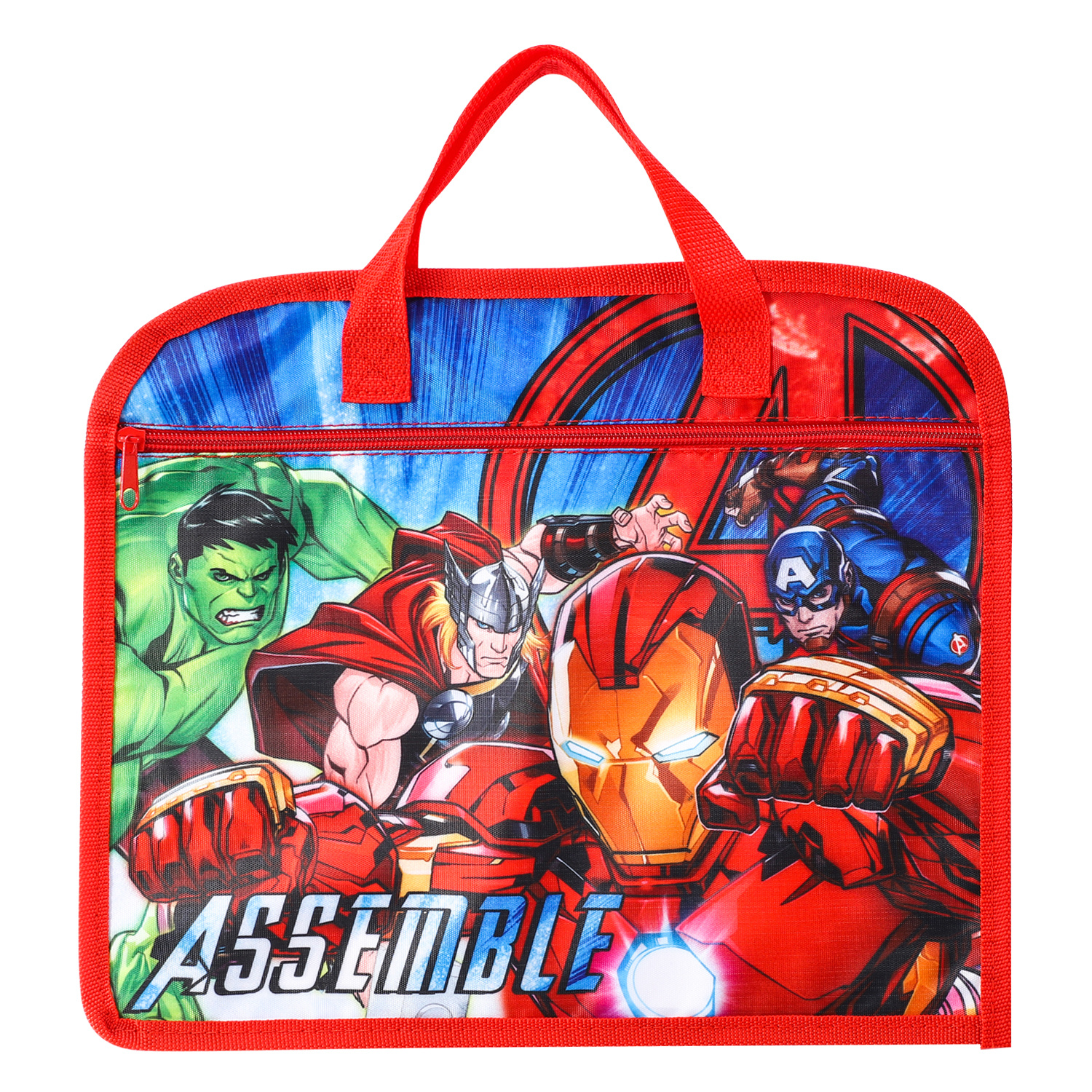 TEMU Avengers Kids Childrens Zipped School Book Bag Reading Bag
